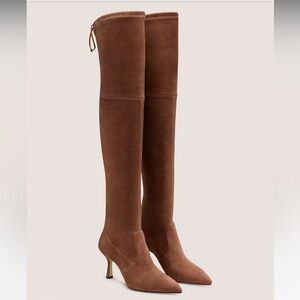 SOLD Stuart Weitzman 9 NEW Tan Over-the-Knee Boots in box